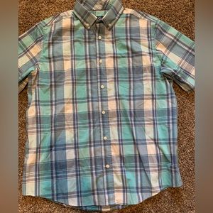 George plaid shortsleeved shirt size Large 42-44